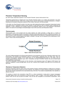 Precision Temperature Sensing