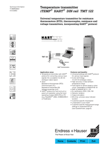 Temperature transmitter iTEMP HART DIN rail