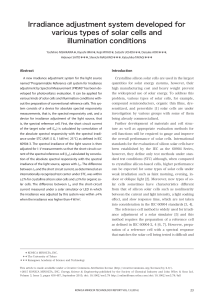 Irradiance adjustment system developed for various types of solar