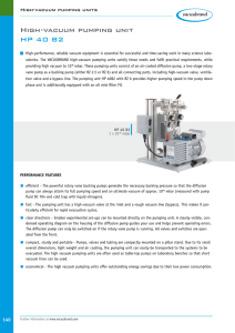 High-vacuum pumping unit HP 40 B2