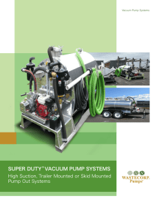 super duty vacuum pump systems