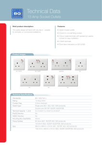 White Moulded 13A Socket Outlets Data Sheet ()