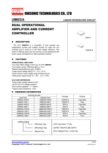 unisonic technologies co., ltd um603/a