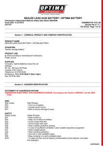 Chemwatch Australian MSDS 5121-58