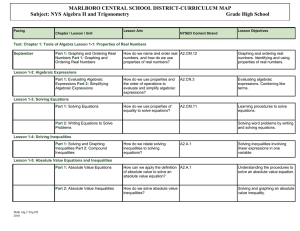 NYS Algebra II and Trigonometry Grade High School