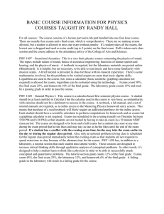 Randy Hall Course Information (PDF 56 KB)
