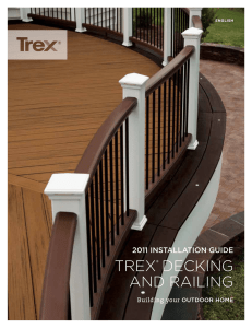 Trex Installation Instructions