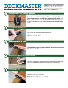 to G6 series installation instructions.