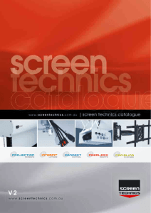 the Screen Technics Catalogue
