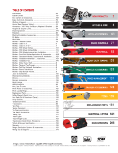 TABLE OF CONTENTS - Truck Accessories