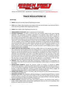 TRACK REGULATIONS V2 - Hidden Valley Drag Strip