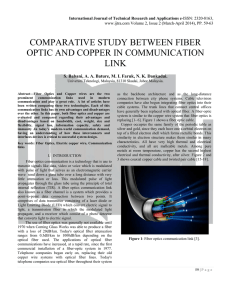 comparative study between fiber optic and copper in