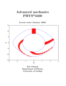Advanced mechanics PHYS*3400