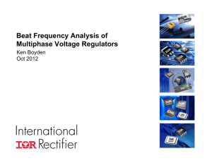 Beat Frequency Analysis of Multiphase Voltage Regulators