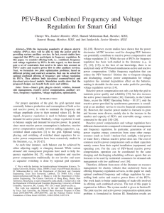 PEV-Based Combined Frequency and Voltage Regulation for Smart