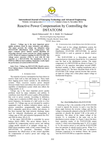 Reactive Power Compensation by Controlling the