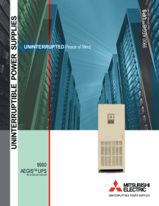9900AEGIS Brochure - Mitsubishi Electric Power Products, Inc.