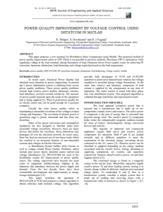 POWER QUALITY IMPROVEMENT BY VOLTAGE CONTROL