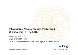 Introducing Neonatologist Performed Ultrasound To The NICU