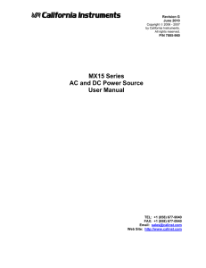 MX15 Series User Manual