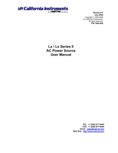 Lx/Ls Series II User Manual