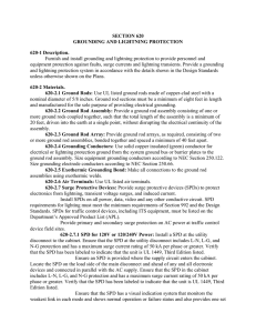 SECTION 620 GROUNDING AND LIGHTNING PROTECTION 620