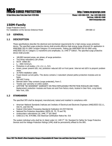 Specifications PDF - MCG Surge Protection