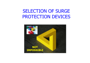 selection of surge protection devices