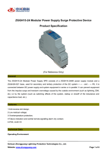 ZGGH15-24 Modular Power Supply Surge Protective Device