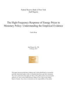 The High-Frequency Response of Energy Prices to Monetary Policy