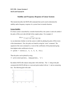 Stability and Frequency Response of Linear Systems