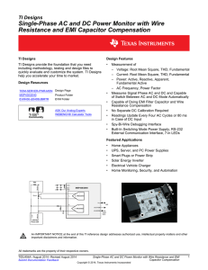 Single-Phase AC and DC Power Monitor with Wire Resistance and