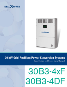 Grid Resilient 30kW PCS