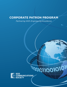 CORPORATE PATRON PROGRAM - IEEE Communications Society
