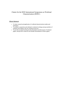 Charter for the IEEE International Symposium on Workload