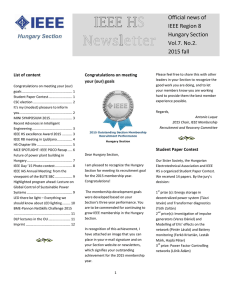 IEEE HS Newsletter - Vol. 7. No. 2. (2015 fall)