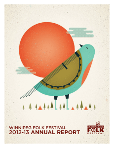 2012-13 annual report - Winnipeg Folk Festival