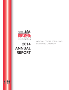 2014 Annual Report - National Center for Missing and Exploited