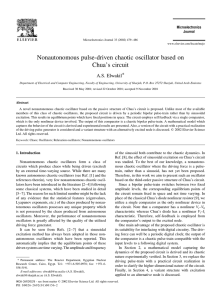 Nonautonomous pulse-driven chaotic oscillator based on Chua`s