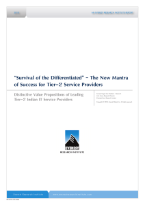 Survival of the differentiated - The new mantra of success for tier