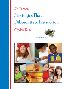 Strategies That Differentiate Instruction