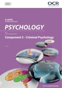 A Level Psychology Candidate Style Answers Component 3