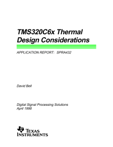 TMS320C6x Thermal Design Considerations