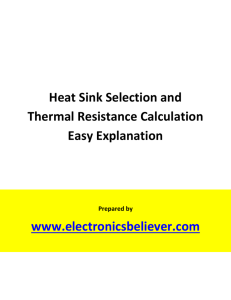 Heat Sink Design and Thermal Resistance Tutorials