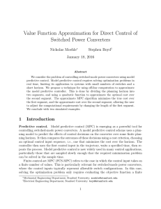 Value Function Approximation for Direct Control of Switched Power