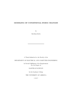 Modeling of Conditional Index Changes