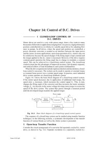 Chapter 14: Control of D.C. Drives