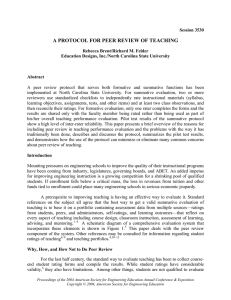 A Protocol for Peer Review of Teaching.