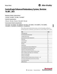 ControlLogix Enhanced Redundancy System, Revision 16.081_kit4