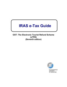 GST Guide on the Electronic Tourist Refund Scheme (eTRS)